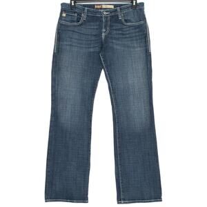 Big Star Jeans Remy Bootcut Low Rise Y2K Classic Minimalist Boho Blue 32 Long